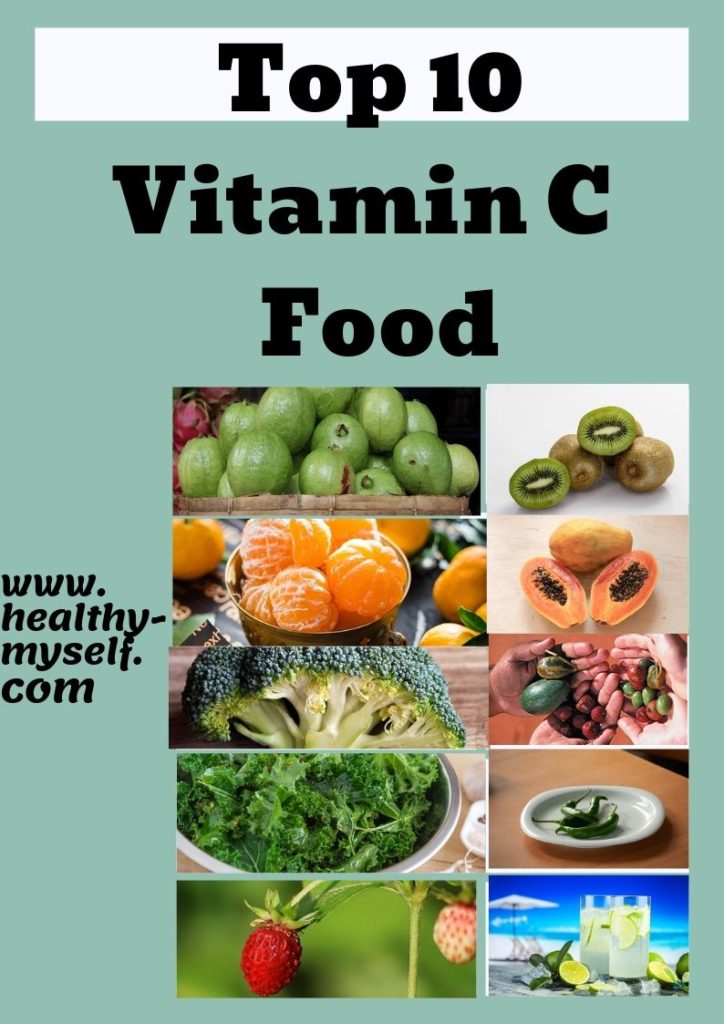 Top 10 Vitamin C Food /healthy-myself.com