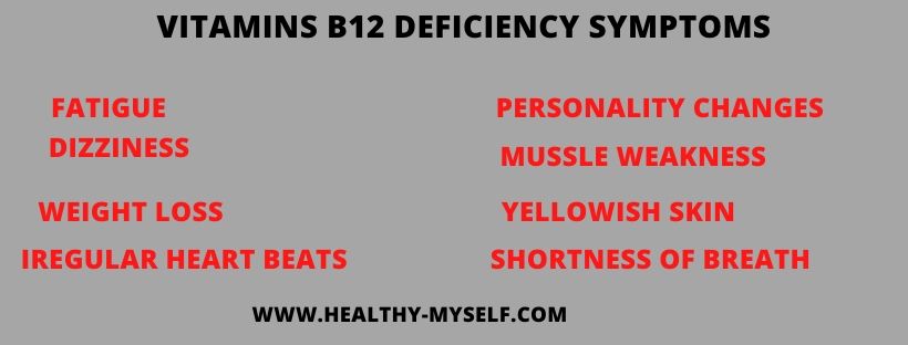 Vitamin b12 deficiency symptoms / healthy-myself.com