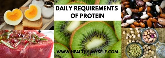 Daily Requirements of Proteins....Healthy-Myself.com